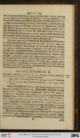 Ad Sectionem II.