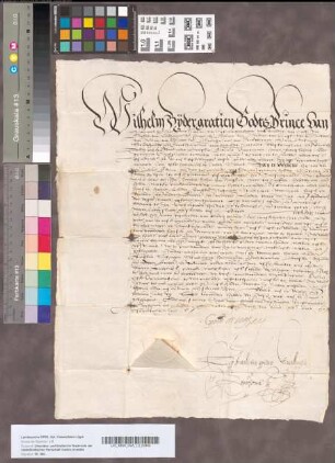 Sauvegarde van den Prinse van Oranje voor Johan van Haeften en zijn heerlijkheden Haeften, Herwijnen en Hellouw. 17 Juni 1570. Met 1 opgedrukt zegel.