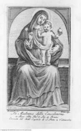 Raccolta delle Immagini della Beatissima Vergine ..., 1. Band, Tafel S. 17: Madonna della Consolazione