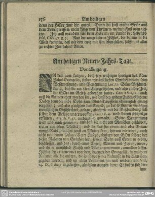 Am heiligen Neuen-Jahrs-Tage