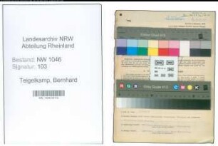 Entnazifizierung Bernhard Teigelkamp , geb. 13.06.1898 (Lehrer)