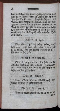 Zweite Klage.