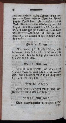 Zweite Klage.