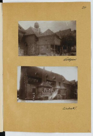 Kloster St. Blasius, Northeim / Altes Rathaus, Einbeck: Ansichten (aus: Skizzen- und Fotoalbum 22)