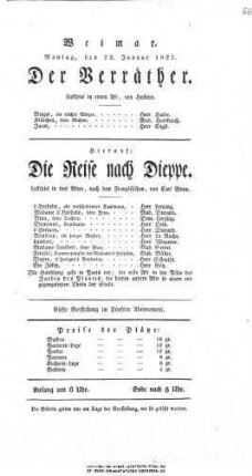 Die Reise nach Dieppe