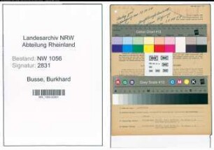 Entnazifizierung Burkhard Busse , geb. 15.11.1917 (Baecker)