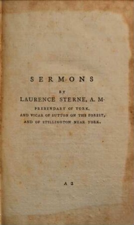 The Works of Laurence Sterne : In Ten Volumes Complete ; Containing, I. The Life and Opinions of Tristram Shandy, Gent. II. A Sentimental Journey through France and Italy. III. Sermons. - IV. Letters ; With A Life Of The Author Written By Himself. 8