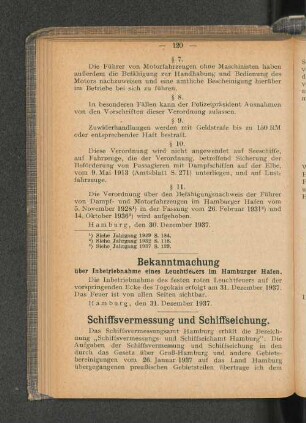 Schiffsvermessung und Schiffseichung.