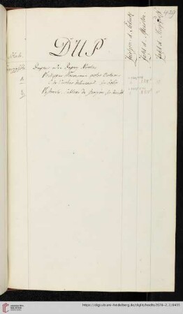 Dupuis oder Dupuy Nicolas