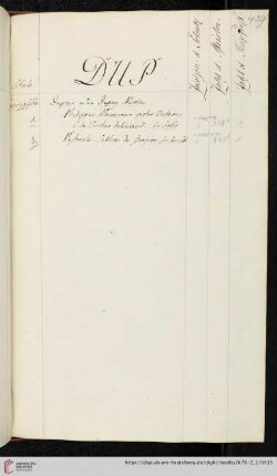 Dupuis oder Dupuy Nicolas