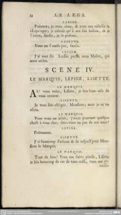 Scene IV. Le Marquis, Lepine, Lisette