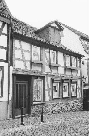 Wohnhaus, Fachwerk; Gelnhausen, Obere Haitzer Gasse 15
