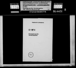 Oberamt Geislingen, oberamtliches Kanzleimobiliar