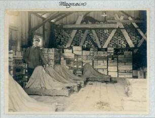 Foto des Magazins in der Nahkampfmittelfabrik in Efringen
