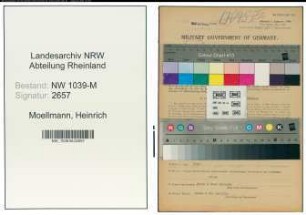 Entnazifizierung Heinrich Moellmann , geb. 04.02.1898 (Angestellter)