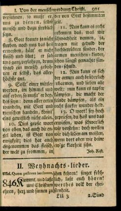 II. Weyhnachts-lieder