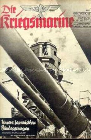 Illustrierte Halbmonatszeitschrift "Die Kriegsmarine" u.a. über die japanische Kriegsflotte