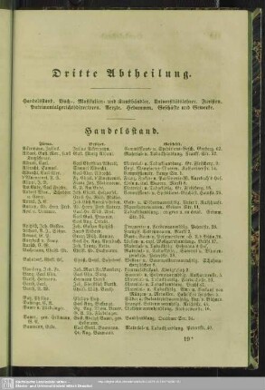 Handelsregister : Handelsstand