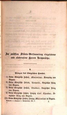 Verhandlungen der Kammer der Reichsräthe des Königreichs Bayern. [Protokoll-Band]. [52] = 1848,1