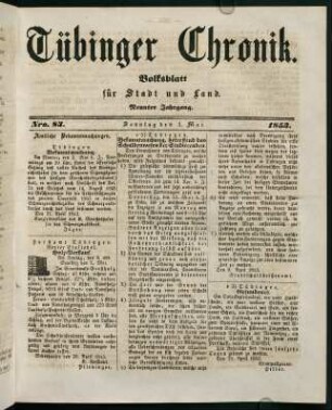 333-352, 1. Mai (Nro. 83) - 7. Mai (Nro. 87)