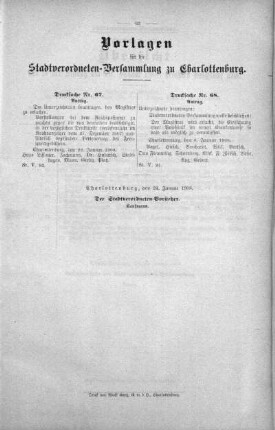 No. 3 (67-69) (67,68) No. 3 (67-69), 29. Januar 1908