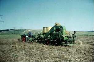Fotografie: Kartoffel, Kartoffelsammelroder, Erntetechnik, Handarbeit, Arbeitsplatz
