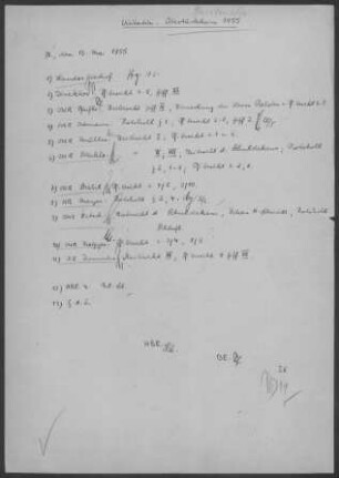 Obertürkheim: Visitationsbericht mit Pfarrbericht 1955