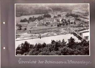Übersicht Schleusen- und Wehranlage Neckargemünd