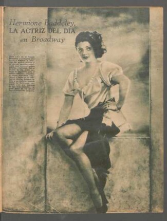 Hermione Baddeley, la actriz del día en Broadway [Fotografía]