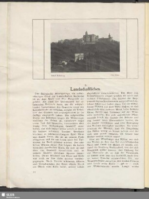 II. Landschaftliches