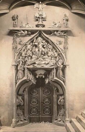 Schöne Tür : Annaberg-Buchholz. St. Annenkirche. Die "Schöne Tür". Gesamtansicht