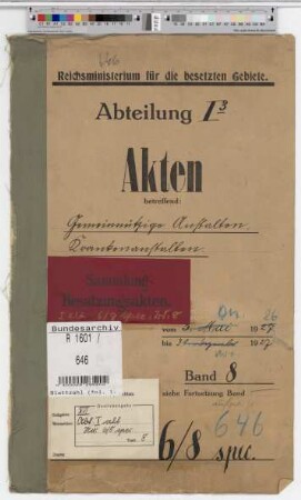 Gemeinnützige Anstalten; Krankenanstalten: Bd. 8