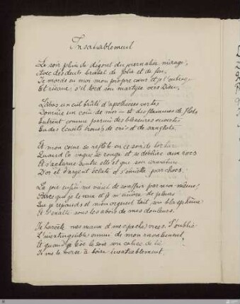 Insatiablement / Émile Verhaeren