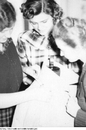 Sebnitz, VEB Kleiderwerke Sebnitz, Gewerkschaftsbrigade, Januar 1954
