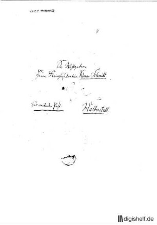 37: Brief von Christian Friedrich Raßmann an Klamer Schmidt