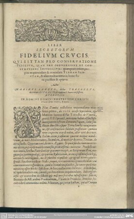 Liber Secretorum Fidelium Crucis
