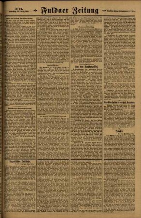 Zweite Ausgabe vom Samstag, den 29. März 1919.