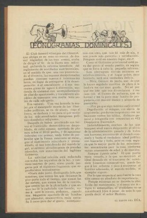 Fonogramas dominicales