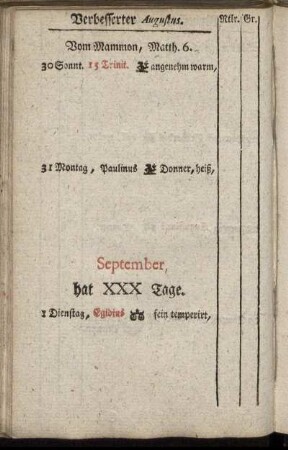 Verbesserter September