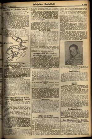 Zweite Ausgabe vom Donnerstag, den 19. April 1928.