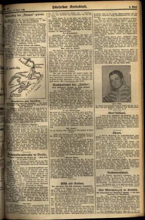 Zweite Ausgabe vom Donnerstag, den 19. April 1928.