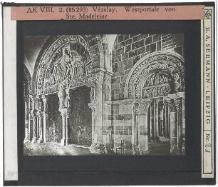 Vézelay, Ste-Marie-Madeleine : Westportale