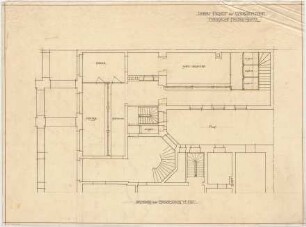 Billing, Hermann; Karlsruhe, Friedrichsplatz 12; Badische Bank, Umbau - Grundriss EG