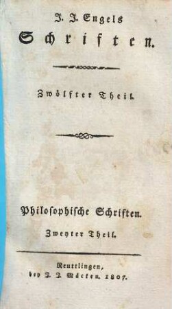 Philosophische Schriften, 2