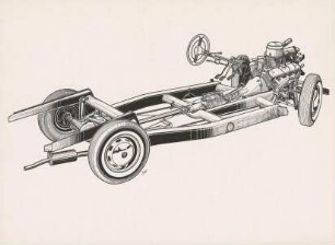 BMW Fahrgestell des Oberklassewagens "502" von Peter Szymanowski