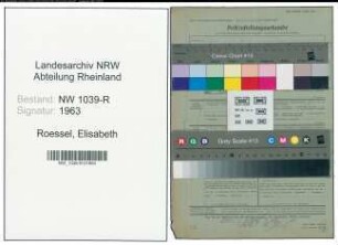 Entnazifizierung Elisabeth Roessel , geb. 25.04.1885 ()