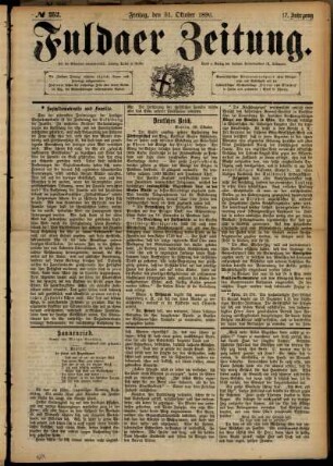 Ausgabe vom Freitag, den 31. Oktober 1890.