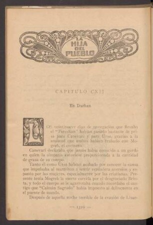 Capítulo CXII - En Durban