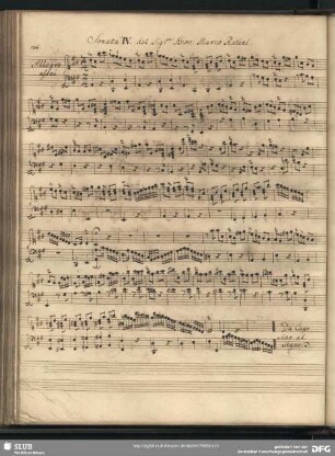 Sonata IV.... Giov. Marco Rutini