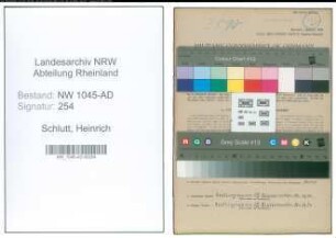 Entnazifizierung Heinrich Schlutt , geb. 22.12.1896 (Strassenmeister)